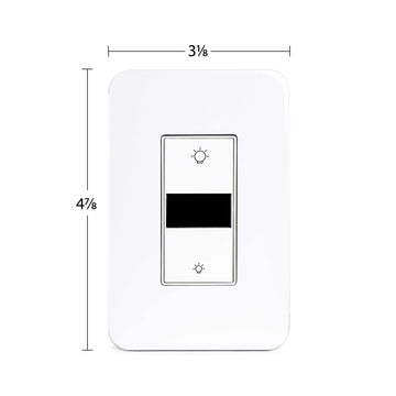 Smart Lighting LED Display Dimmer Switch - WiFi Remote App Control; Compatible with Alexa and Google Home Assistant - JONATHAN Y